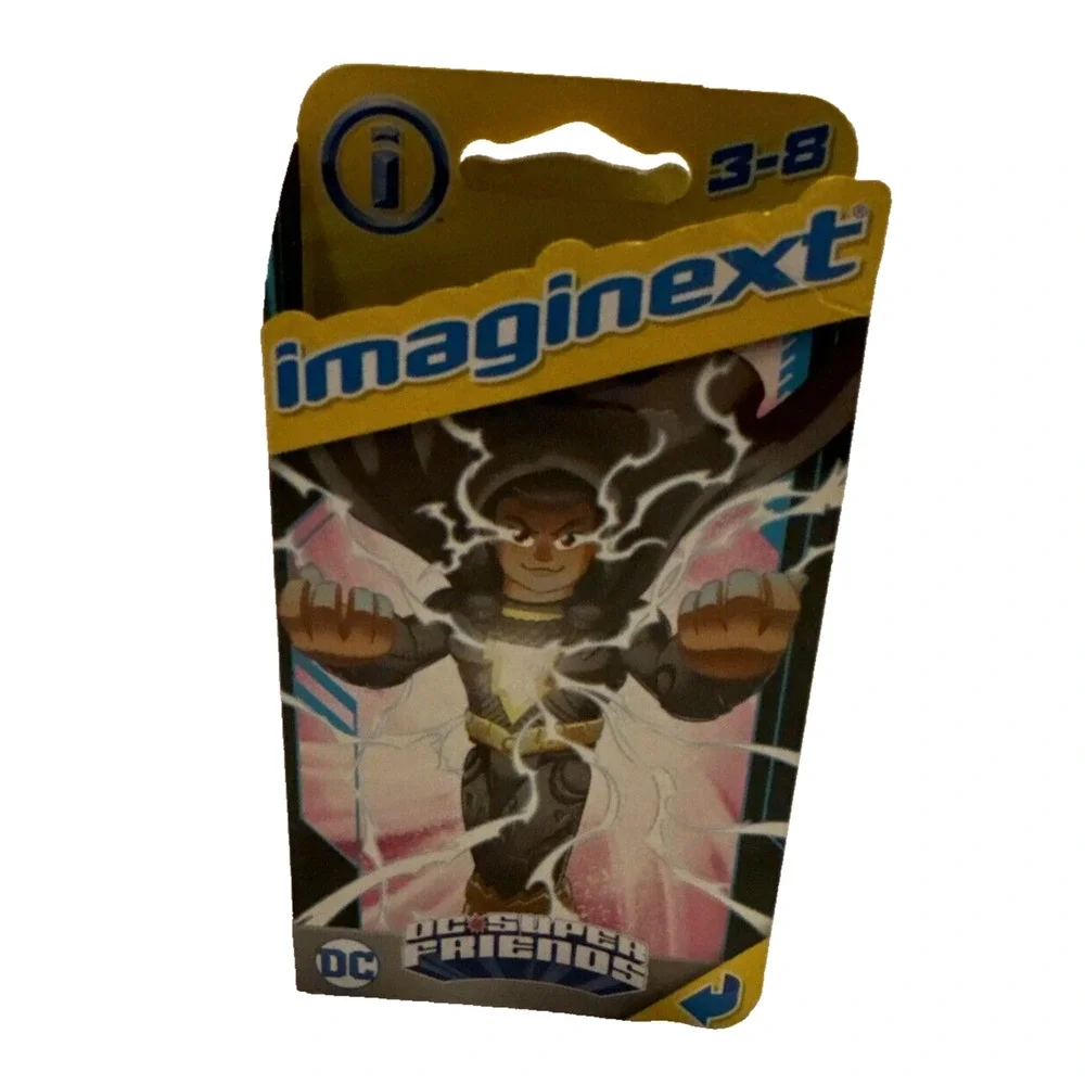 Imaginext DC Super Friends Black Adam Figure with Cape Mattel Fisher-Price Toy